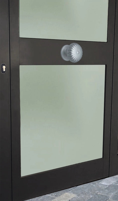 Pomolo fisso per porta SAGUATTI 161/70EB in alluminio argento satinato