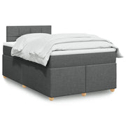 Giroletto a Molle con Materasso Grigio Scuro 120x190cm Tessuto 3288920