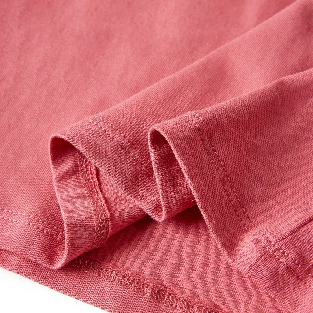 Maglietta da Bambina a Maniche Lunghe Rosa Antico 92 13609