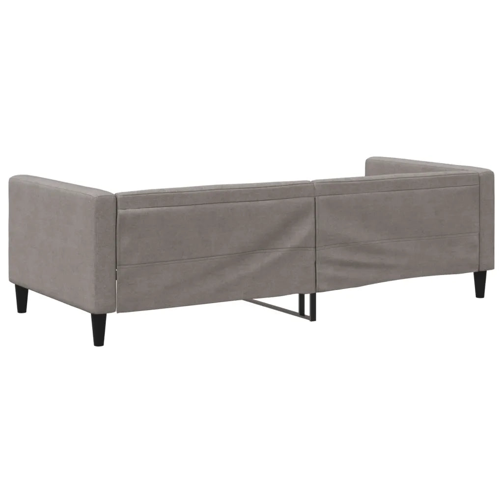 Letto singolo | Letto per adulti | Letto da Giorno Tortora 90x200 cm in Tessuto