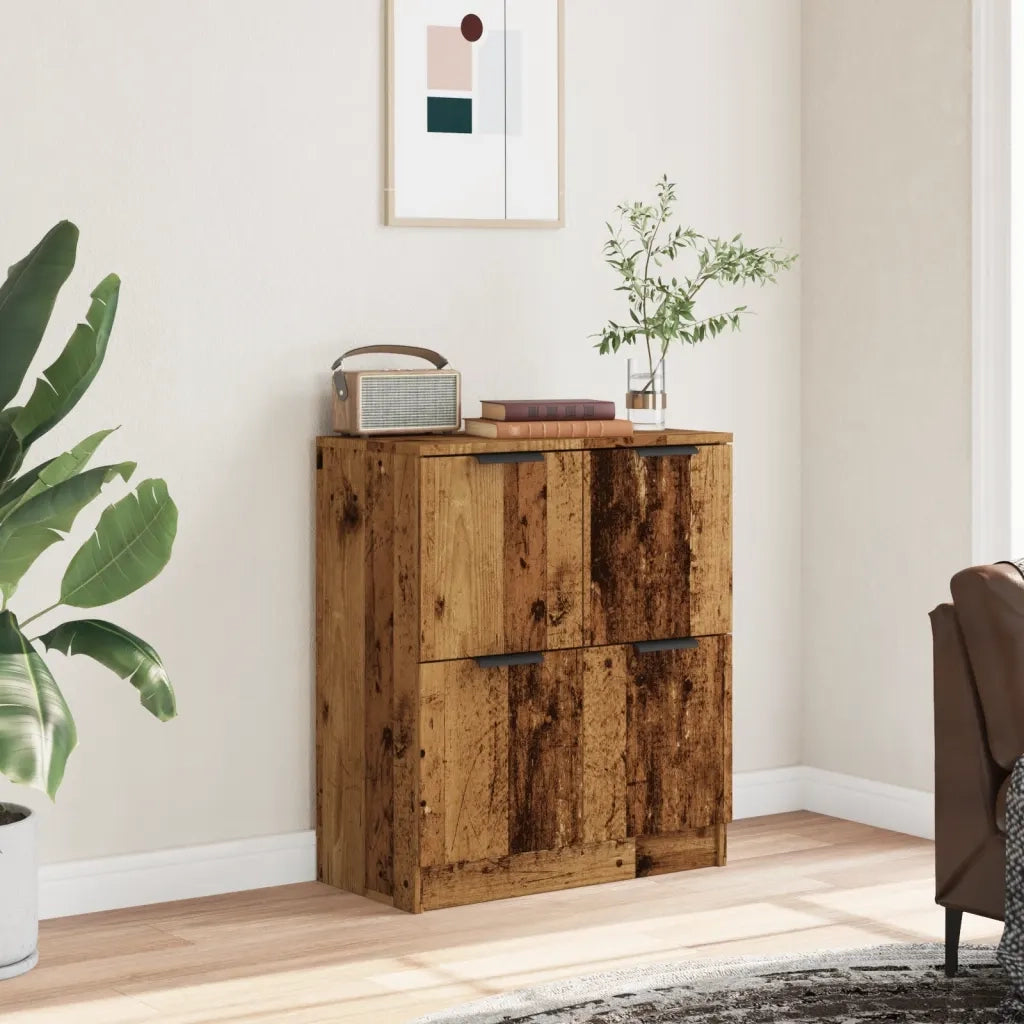 Credenza Legno Antico 60x30x70 cm in Truciolato 856840