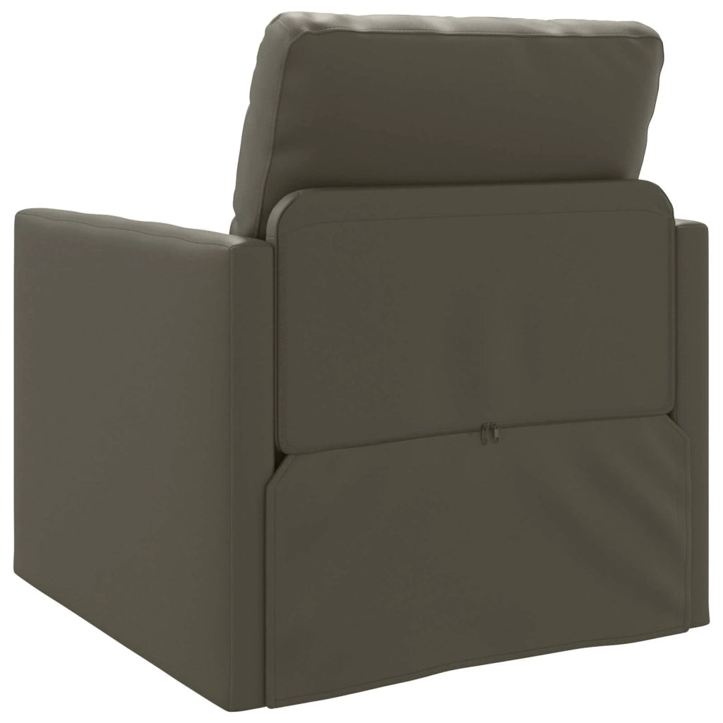 Divano letto 60cm Grigio Pelle Artificiale 4106632