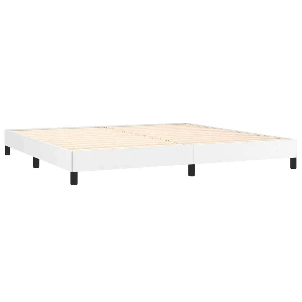 Giroletto a Molle con Materasso Bianco 200x200cm in Similpelle cod mxl 63653