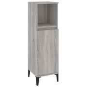 Armadietto Bagno | Armadio da bagno Grigio Sonoma 30x30x100cm in Legno Multistrato
