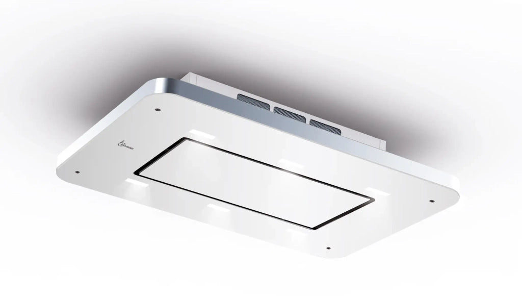 Cappa a soffitto STIVIA FREE cm 90 - Inox, Bianco - 900 m3/h