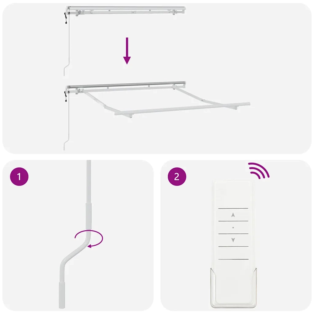 Struttura della tenda Bianco 2,5 x 2 m Metallo 42002548