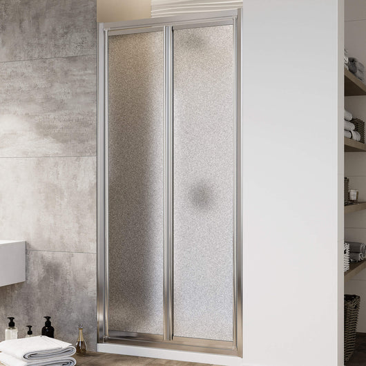 Porta Doccia 75 cm 2 Ante Battenti in Cristallo Opaco 4mm H198 Fosterberg Maribo