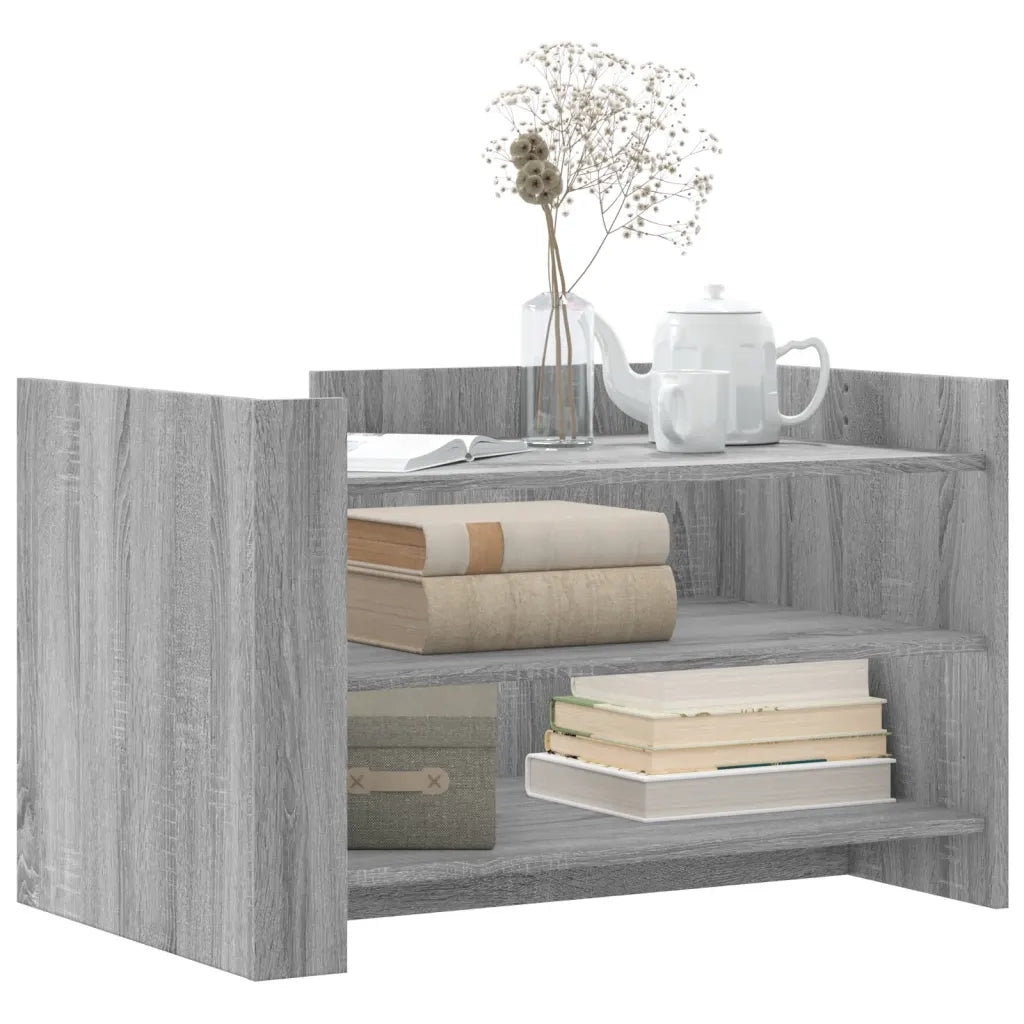 Tavolino Salotto Grigio Sonoma 80x50x50 cm Legno Multistrato 848344