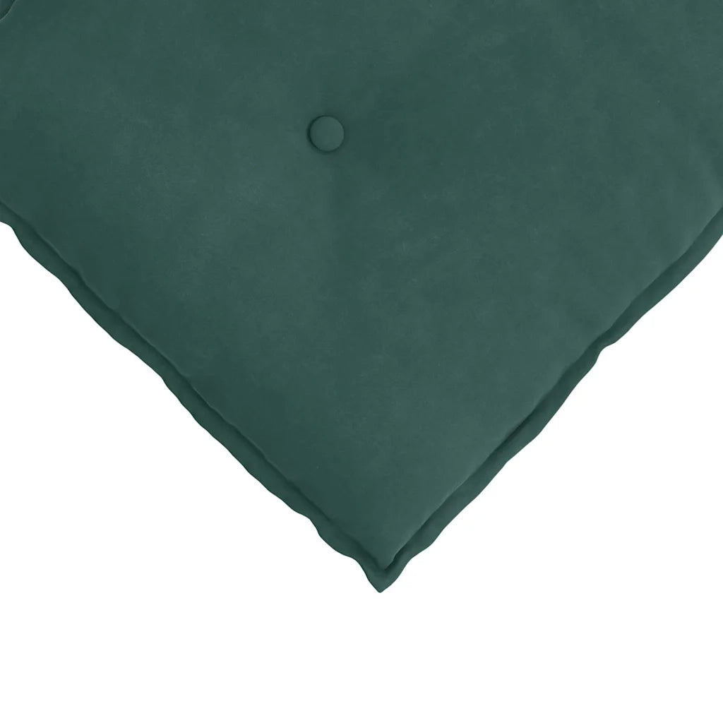 Cuscino per Schiena Verde Scuro 60 x 50 cm Tessuto in Cords 42014677
