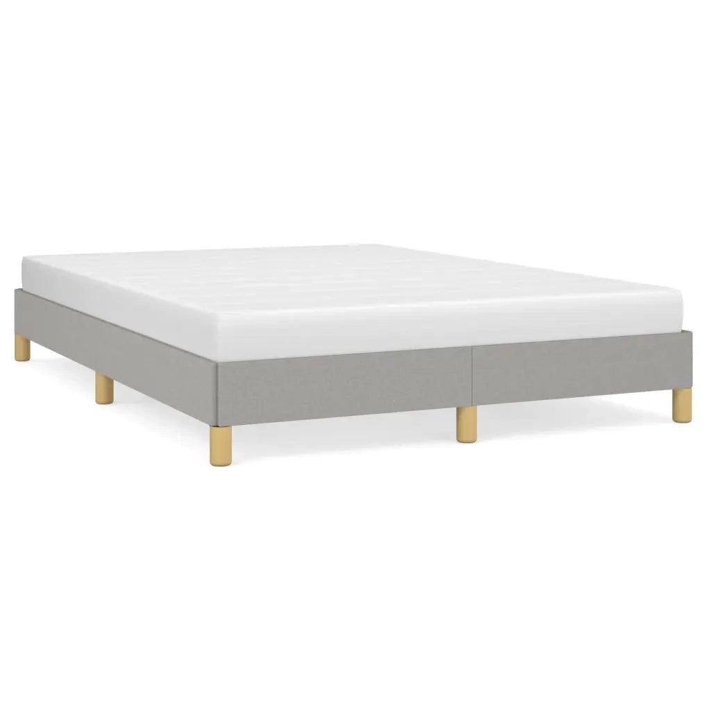 Letto matrimoniale | Letto per adulti | Giroletto senza Materasso Grigio Chiaro 140x200 cm Tessuto