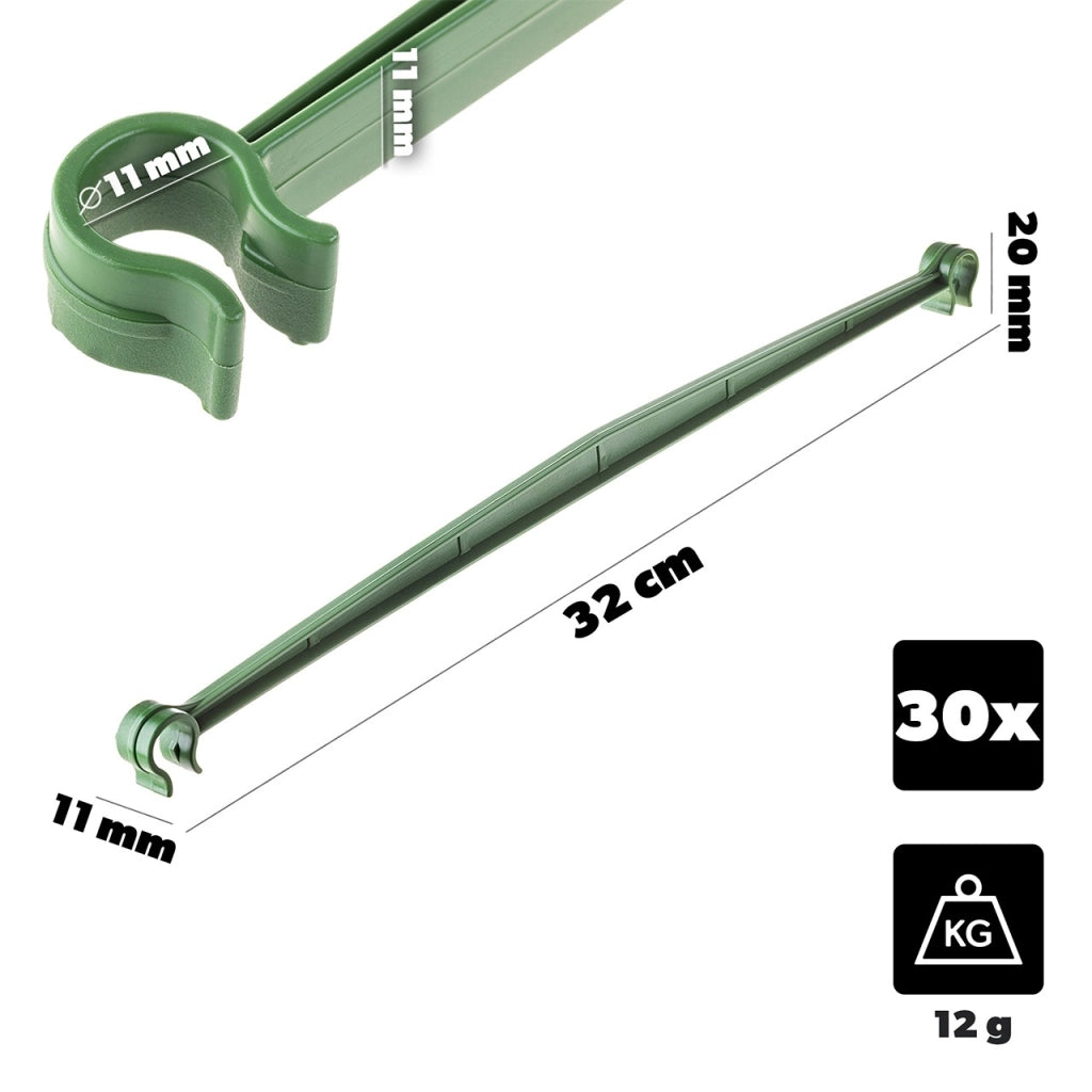 KADAX Giunti per aste da 11 mm, 30 pezzi