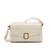 Borsa tote da donna in vera pelle, bianca