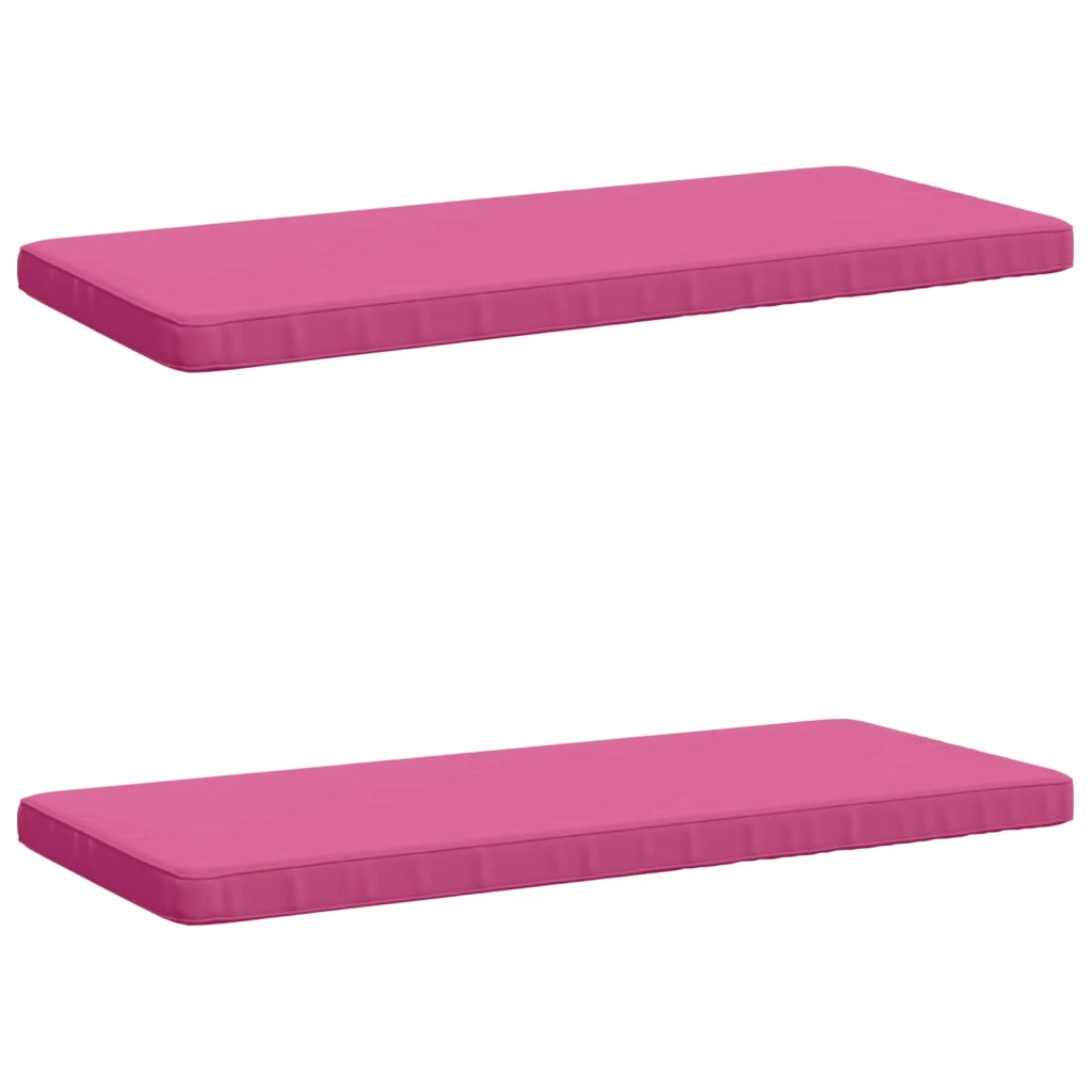 Cuscini per Panchina a 2 Pezzi VUGHT 2 pz 100% Poliestere Rosa 951913