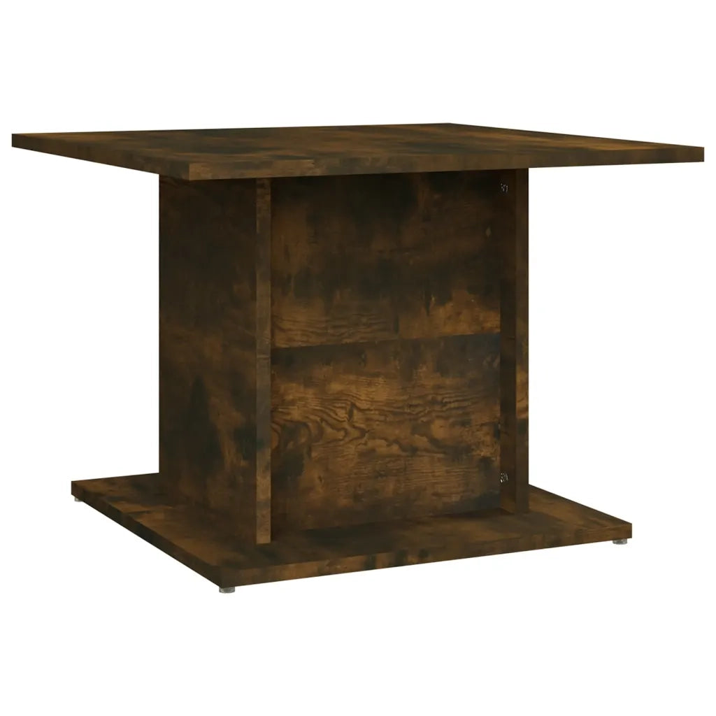 Tavolino Salotto-Tavolino da soggiorno-Tavolo Rovere Fumo 55,5x55,5x40cm Legno Multistrato