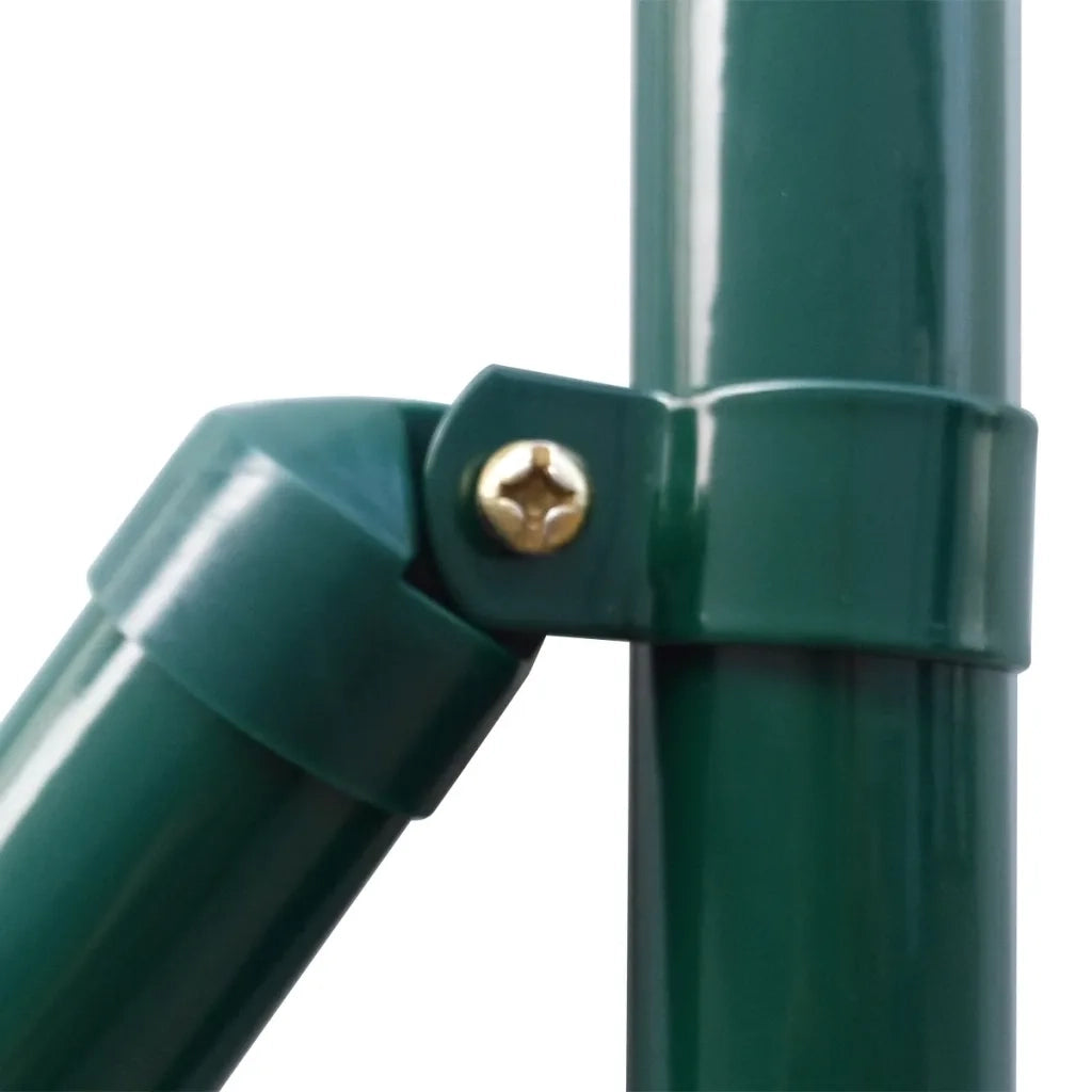 Recinzione Euro in Acciaio 10x1,5 m Verde 142384