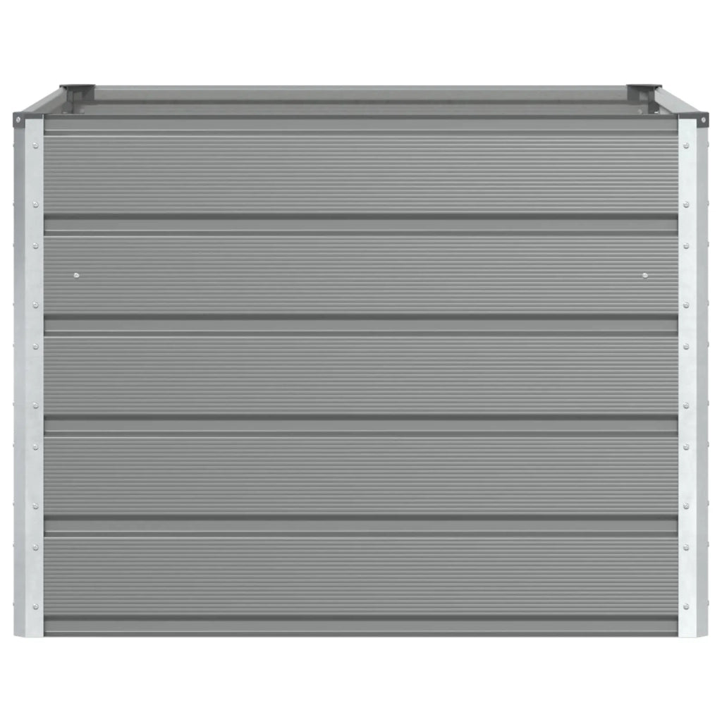 Fioriera Grigio chiaro 100 x 100 x 75 cm Acciaio 42018131