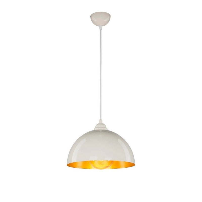 Lampada a sospensione Topak ASZ0948 in metallo bianco