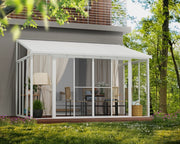Canopia Set Di Porte a Rete Per Sanremo Pergola Chiusa Bianco