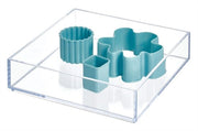 Organizzatore di Cassetto per Utensili e Attrezzi - Transparente - Pannelli Stivellabili - In Plastica - Per Cucina e Ufficio