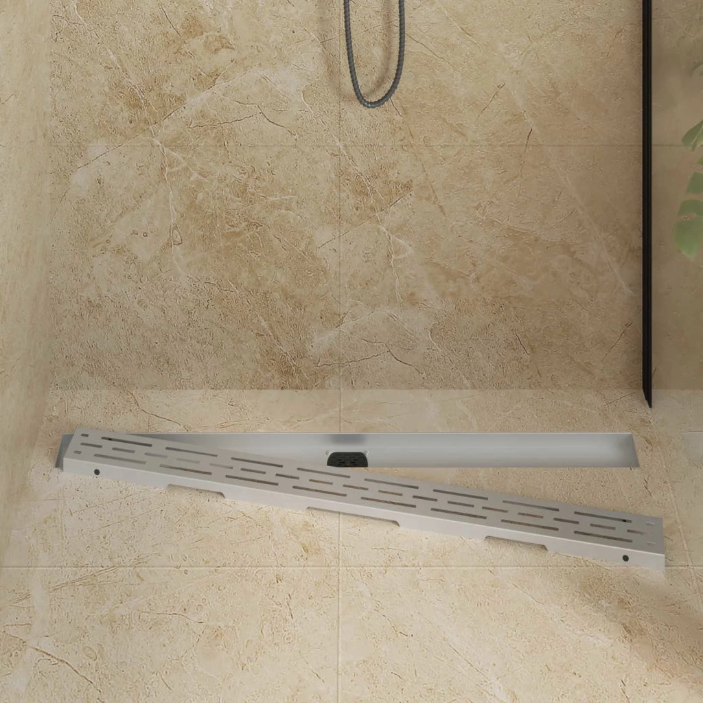 Scarico doccia con copertura in vetro e sifone a 360° 100 cm