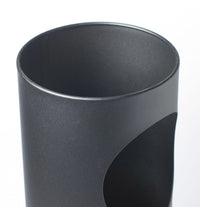 Pattumiera Gettacarte Ø24,3xh66,5 cm con Posacenere in Acciaio Inox