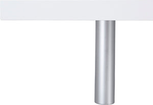 Tavolino a S con Ripiani a Giorno 55x41,5x55 cm Zeta Bianco Lucido