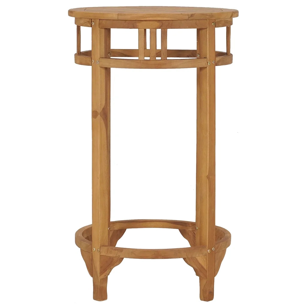 Tavolino da Bar Ã˜ 60 cm in Legno Massello di Teak