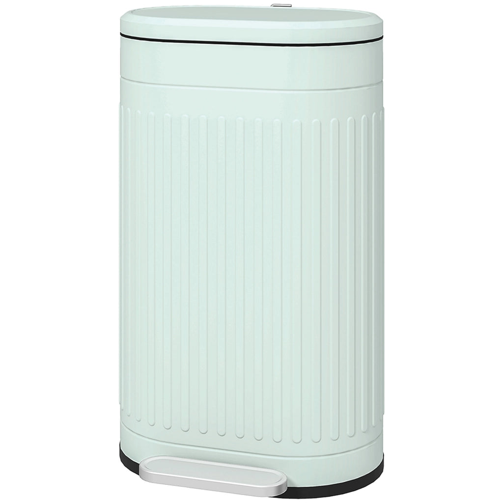 Cestino 30L con Coperchio a Pedale e Inseritore Estraibile ¨C Zephmum ¨C Verde 36.5x31.2x60.8 cm