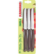 COLTELLO TAVOLA DINAMIK KAIMANO - MANICO PLT MARRONE/INOX CM 11 CF=PZ 6- 1 confezioni