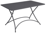 Tavolo Pieghevole da Giardino 120x70x72 cm Orta in Ferro Antracite