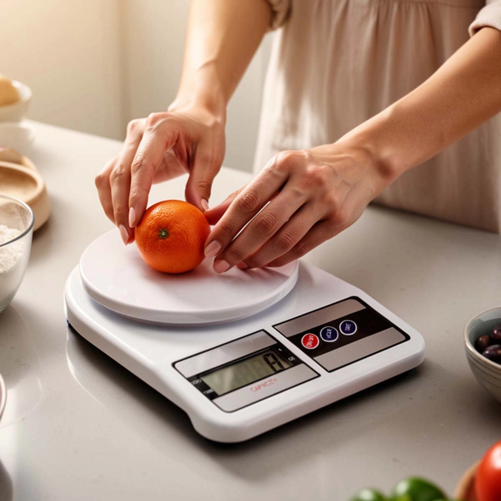 Bilancia da Cucina Precisa 10 Kg Ricaricabile USB per Pasticceria e Cucina Bianco Avizar