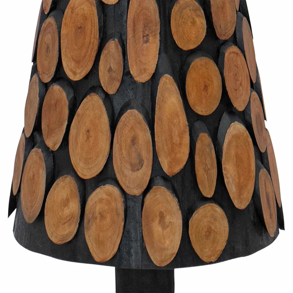 Albero di Natale-Albero Natalizio-Decorazioni natalizie Marrone 120 cm Legno massello di teak 885641