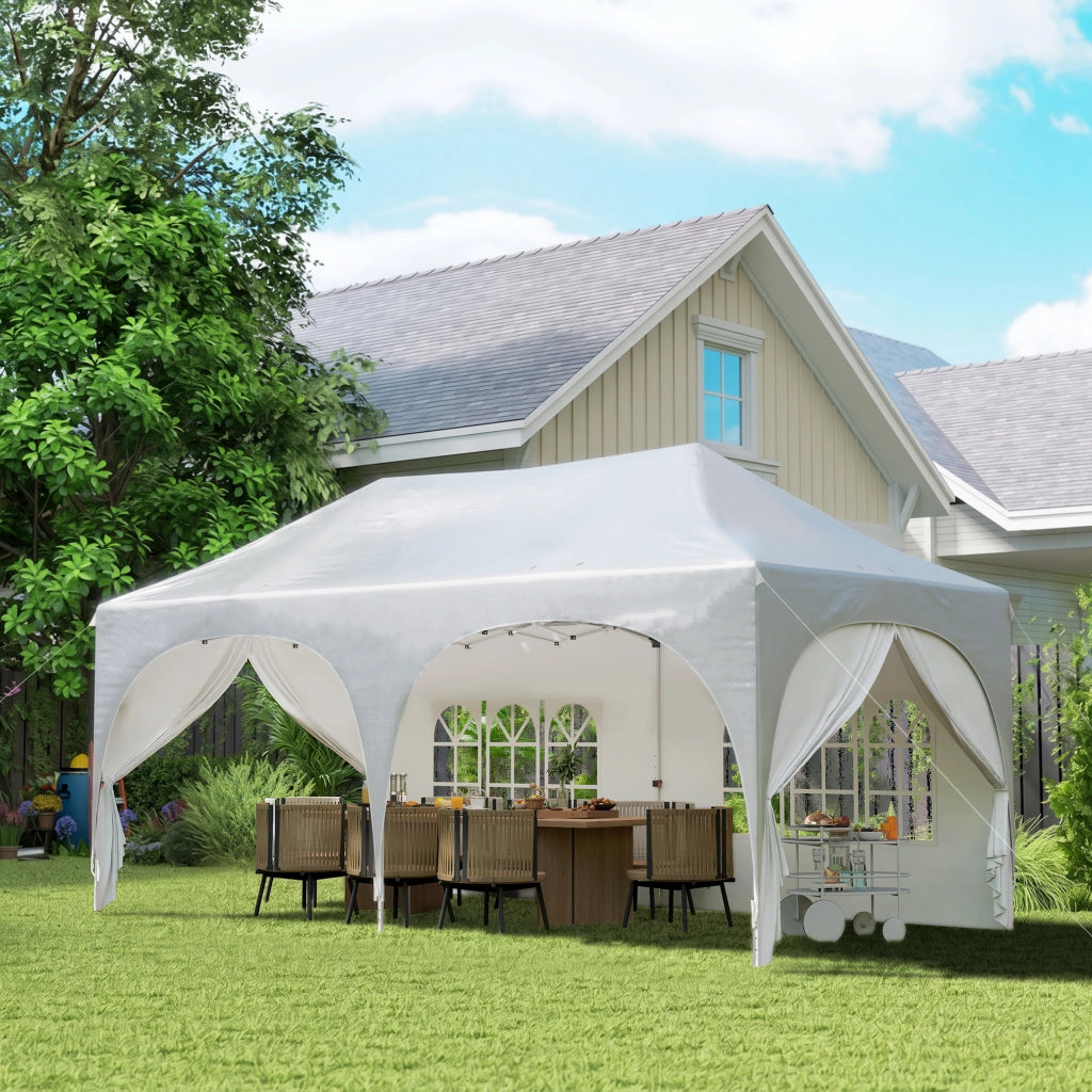 Tenda da Giardino Pieghevole ¨C Zephmum ¨C Grigio 6x3 m
