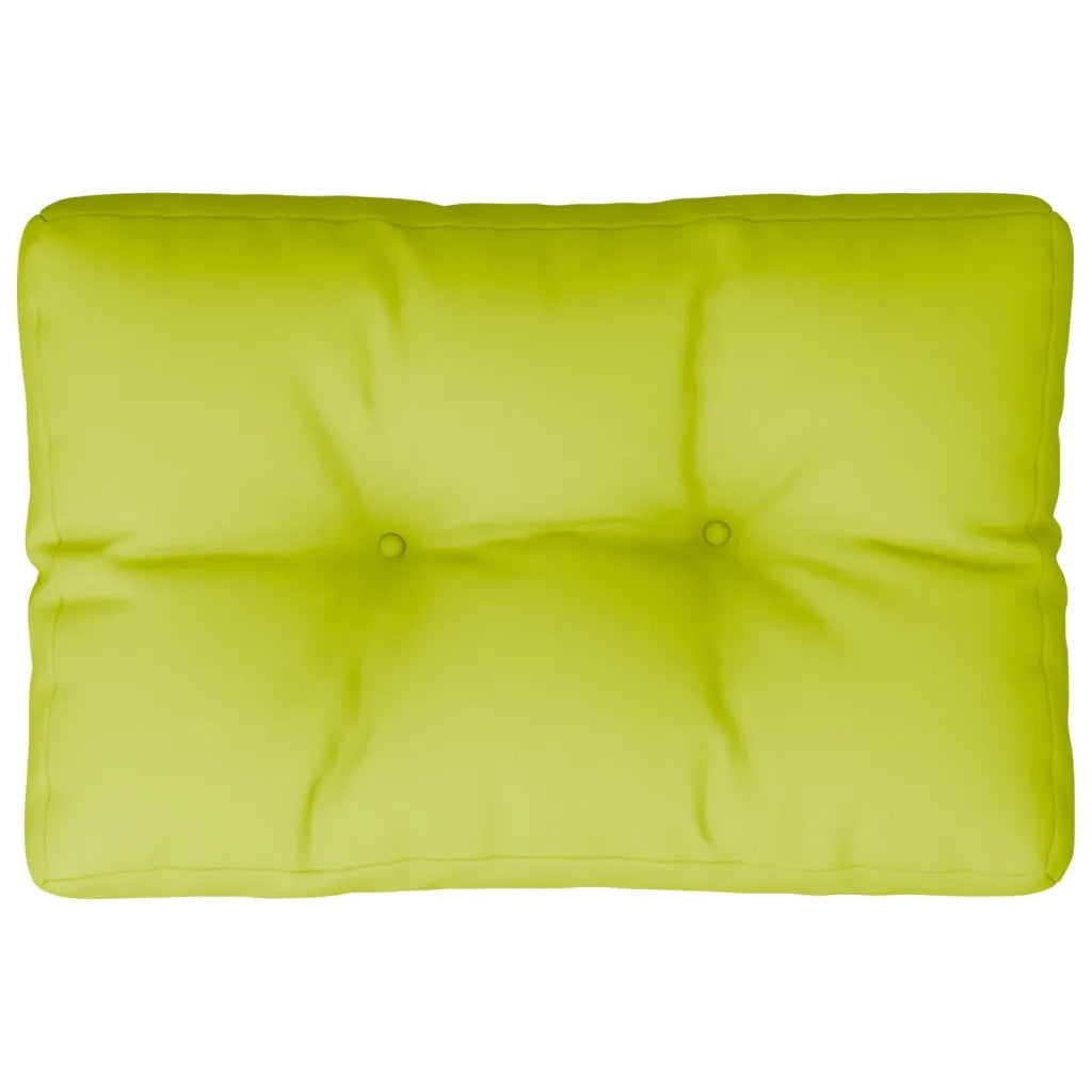 Cuscino per Pallet Verde Brillante 50x40x12 cm in Tessuto