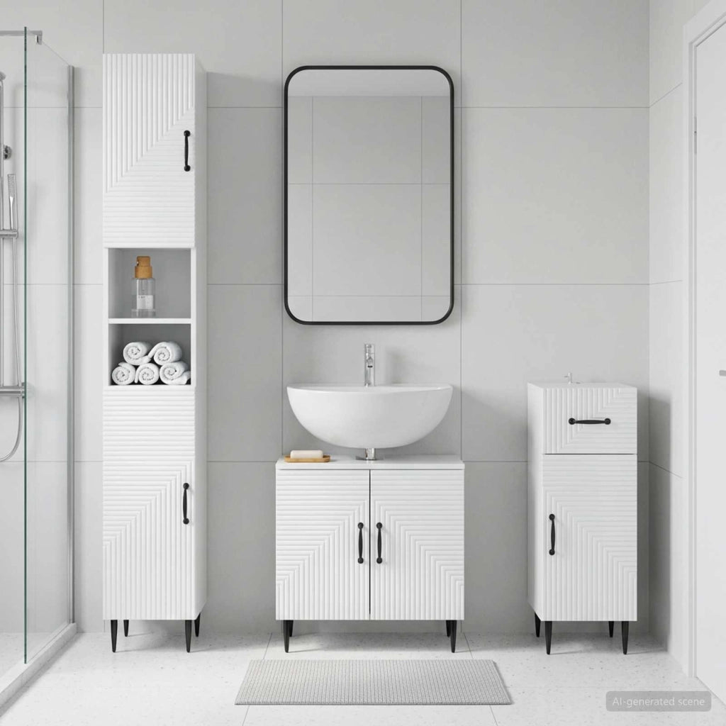 Set di armadietti da bagno in 3 pezzi HAARLEM 3417859