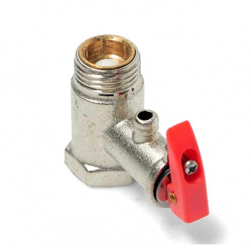 VALVOLA DI SICUREZZA SCALDABAGNI ELETTRICI 1/2 0.8MPA CON LEVA UNIVERSALE - UNIVERSALE