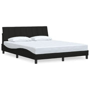 Letto matrimoniale | Letto per adulti | Giroletto senza Materasso Hanko Nero 160x200 cm in Tessuto