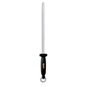 AFFILATOIO MACELLAIO PROFESSIONALE TONDO CILINDRICO MANICO ATOSSICO 30cm AUSONIA 067010