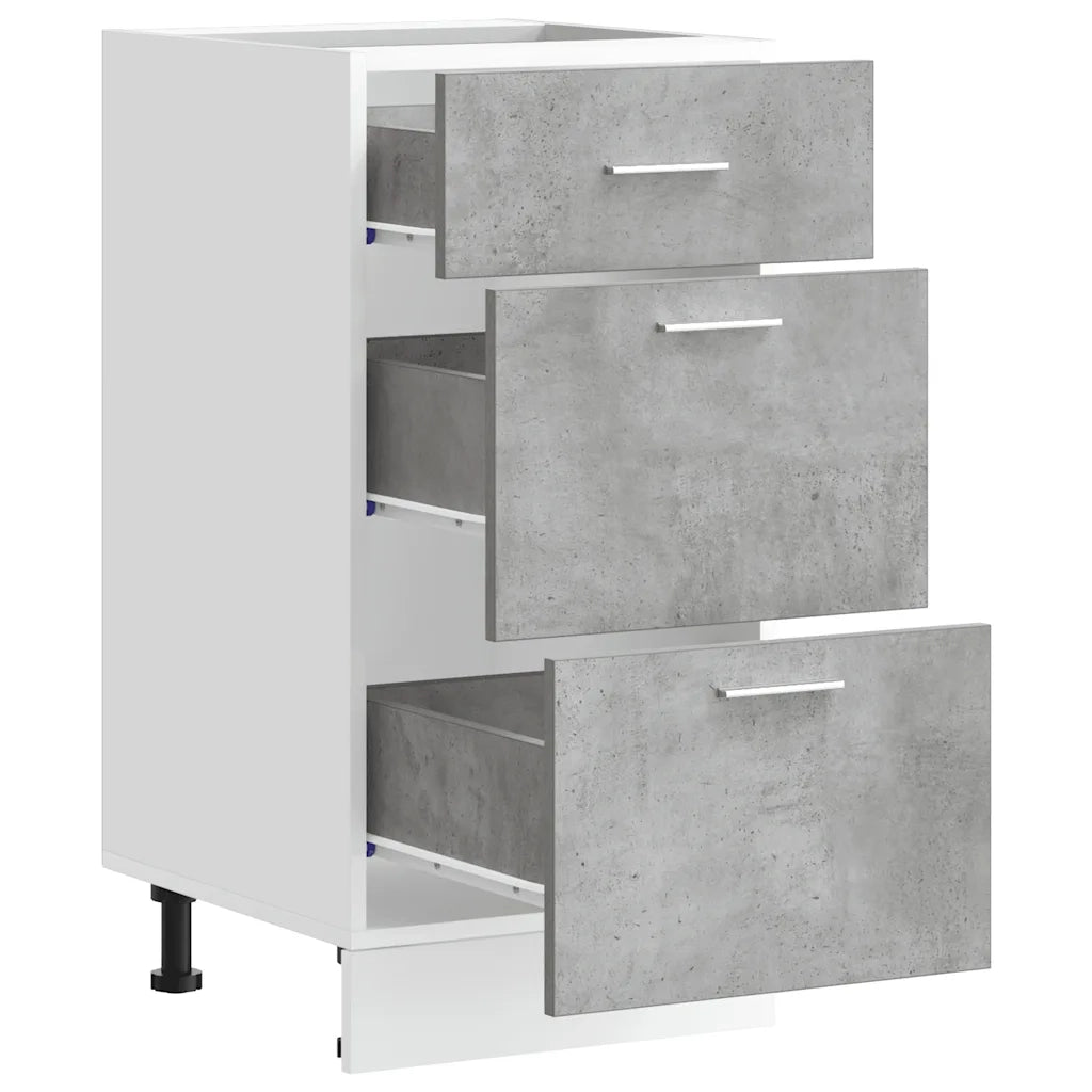 Armadio Inferiore “Lyon” Grigio Cemento 40x46x81,5cm 854214