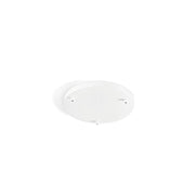 Rosone Multicavo 3 Fori In Metallo Bianco Opaco D35Cm