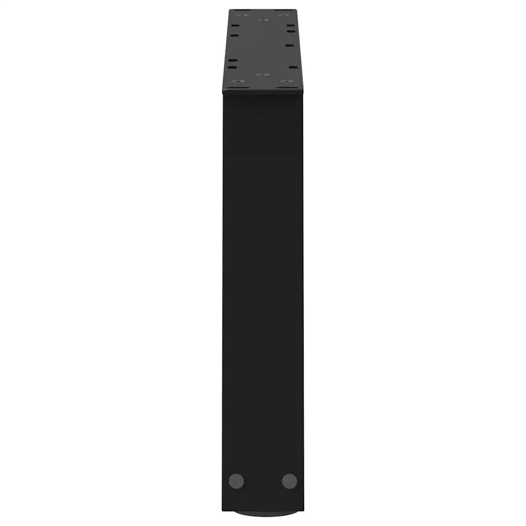 Gambe per Tavolino da Caffè a Forma di V 2 pz Nere 60x(30-31,3) cm Acciaio 4012532