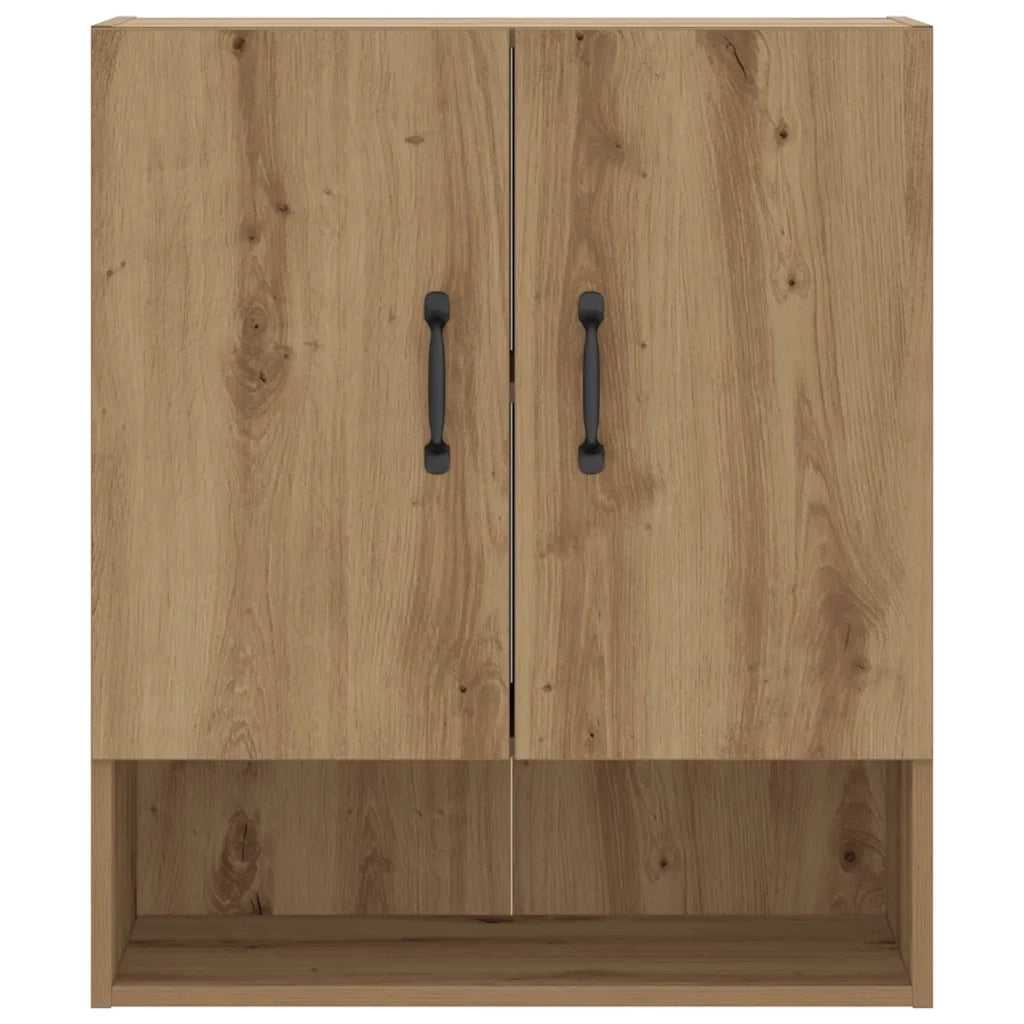 Mobile contenitore a parete pratico ed elegante 60 x 31 x 70 cm in rovere composito realizzato artigianalmente 02_0051022