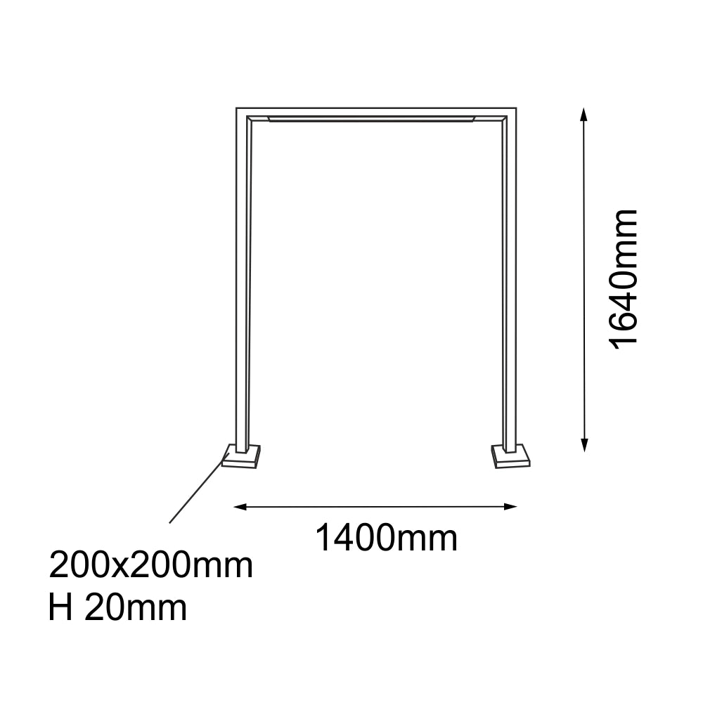 Lampada da giardino Taketa 140x164 antracite G13 18W Shilo