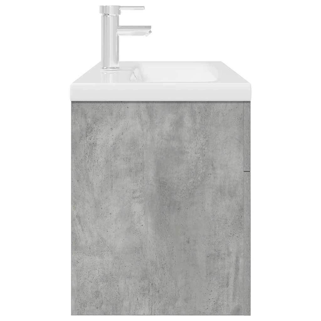 Mobiletto da bagno sospeso con vano contenitore 90 x 38,5 x 46 cm legno composito grigio cemento 02_0055757