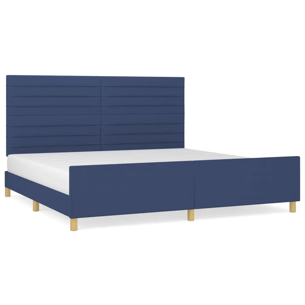 Giroletto senza Materasso Blu 200x200 cm in Tessuto 3125168