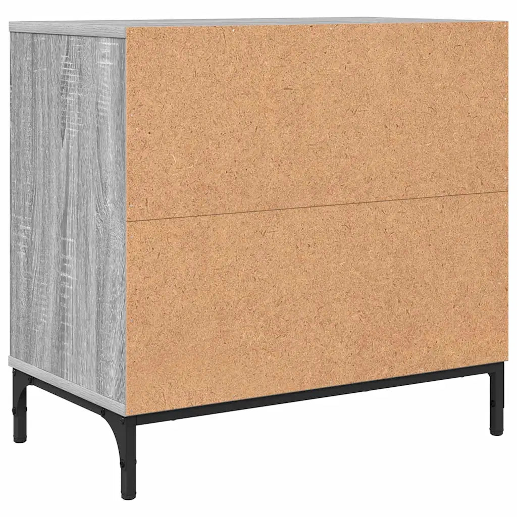 Comodino | Armadio da Notte | Mobiletto da notte Grigio sonoma 63.5 x 36 x 61 cm Legno multistrato