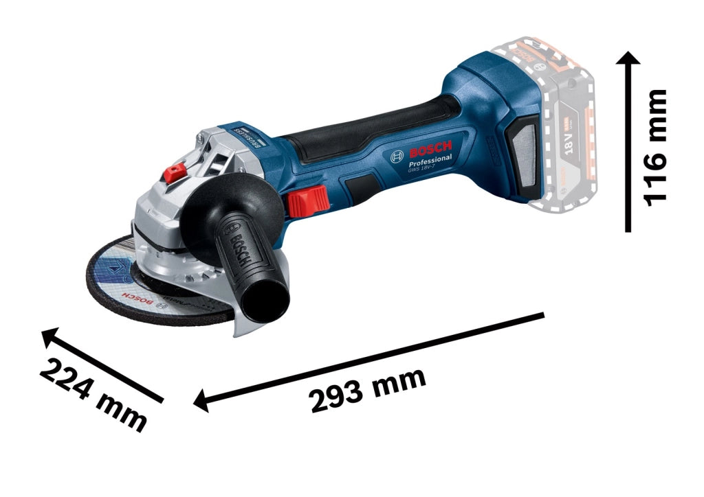 Smeriglia Bosch a batteria Brushless 125mm GWS 18V-7  solo corpo