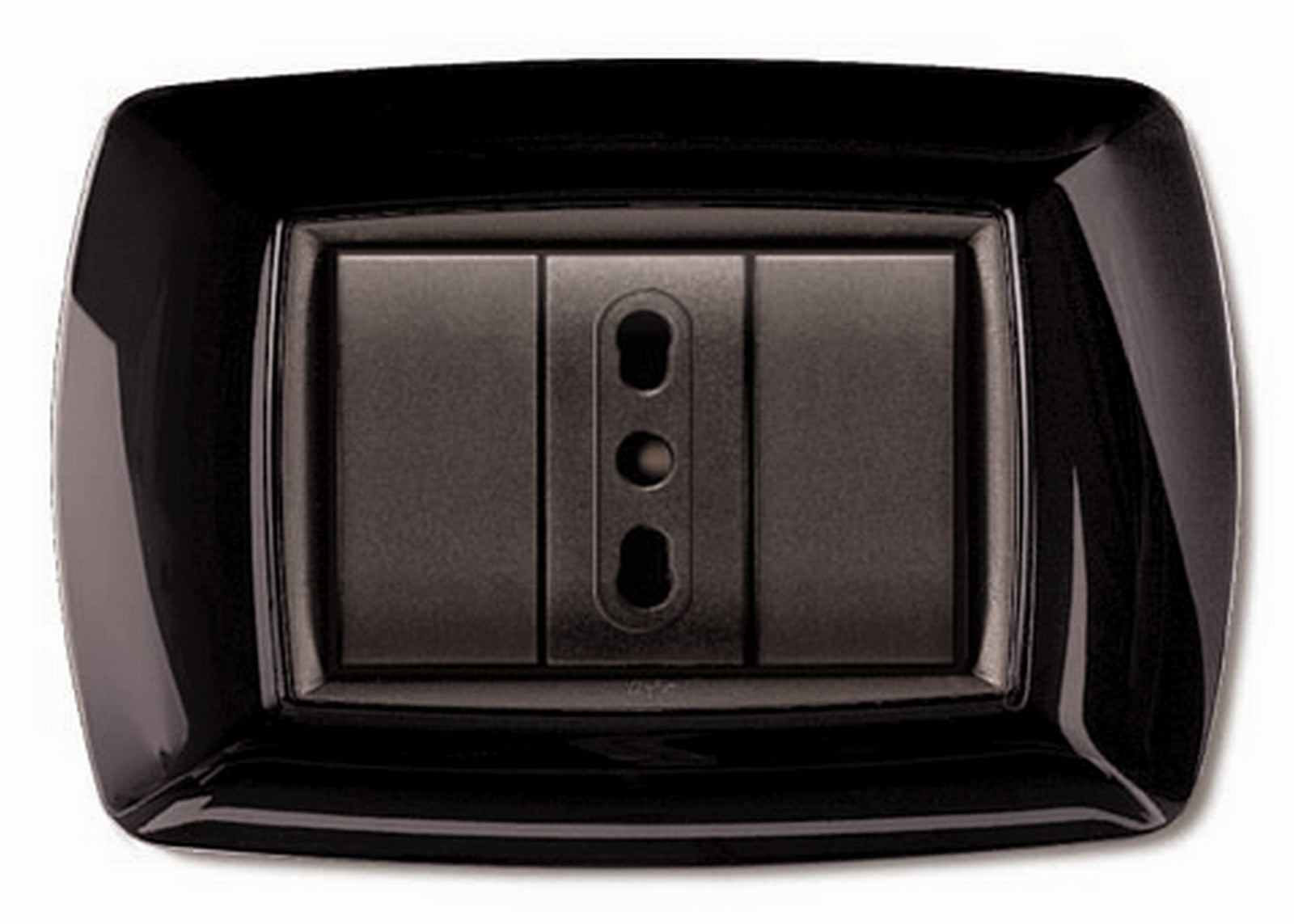 placca life mod. living plastica nero 3posti cod:ferx.8822