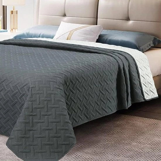 Bedsprei Stile e Soffici con Disegno Geometrico per Camera da Letto o Salotto