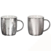 Mug Bombato 370 Cc All Silver Porcellana Argento